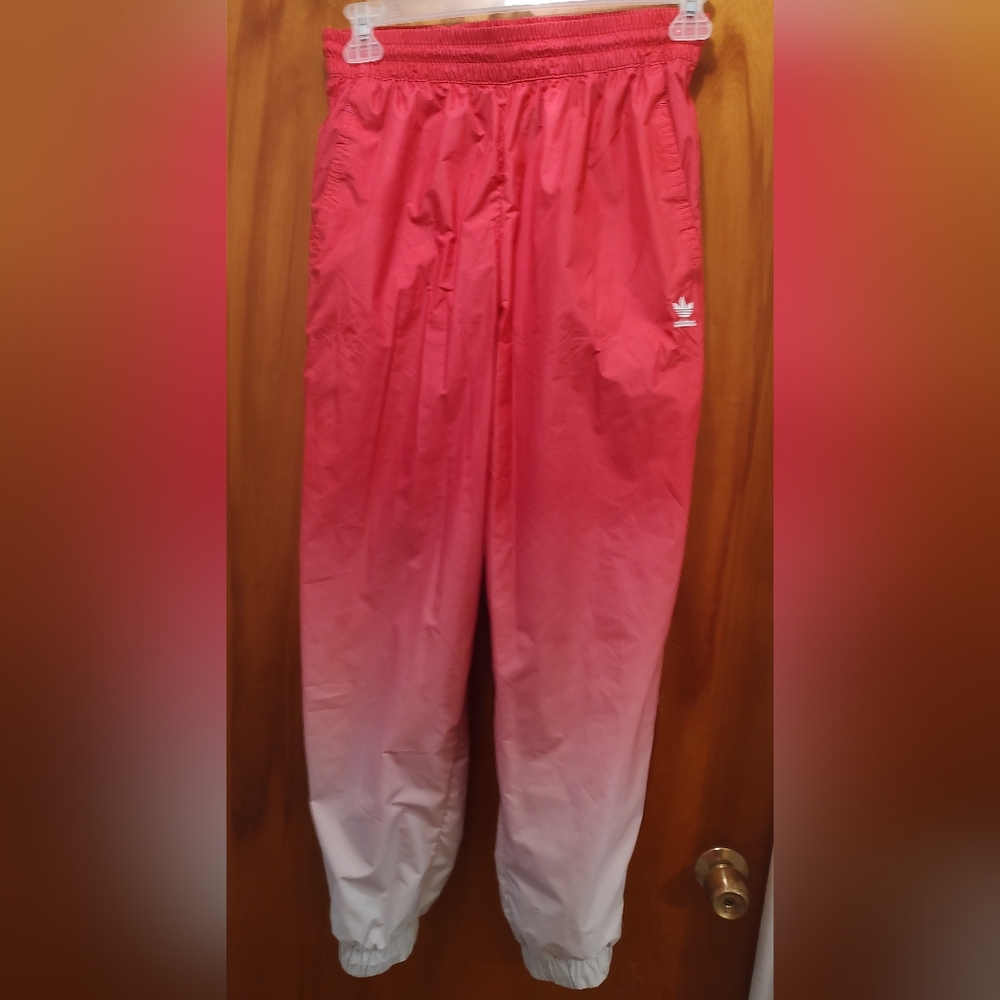 Adidas Womens Pink to White Ombre Joggers